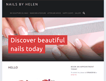 Tablet Screenshot of nailsbyhelen.co.uk